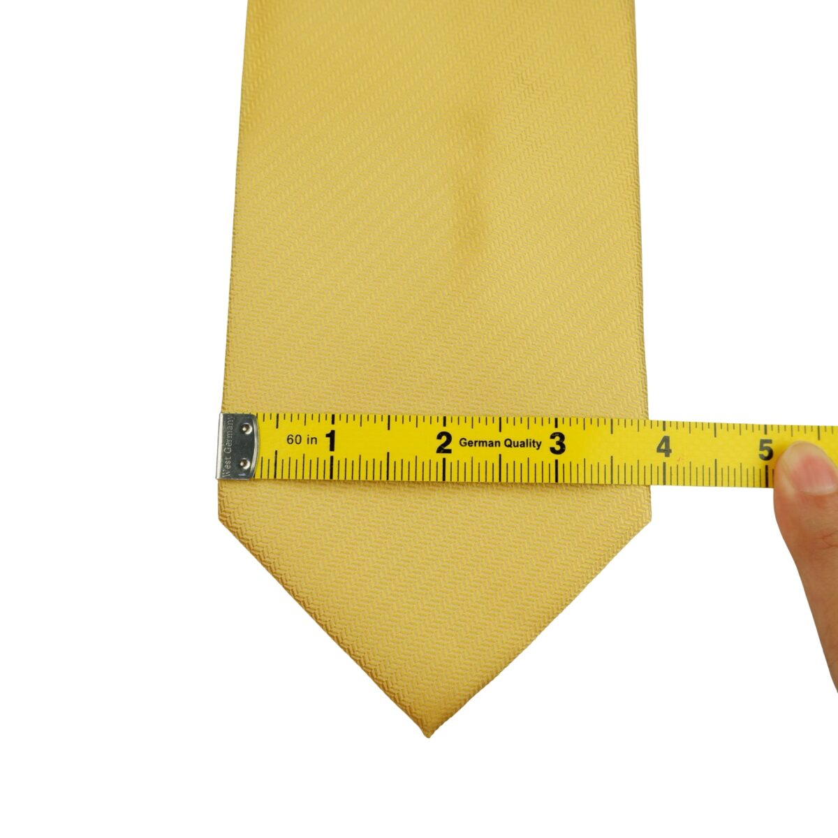 a16404 12 Unbrand Tie Silk Gold Italy (US Import Tax Included) มุมที่ 12