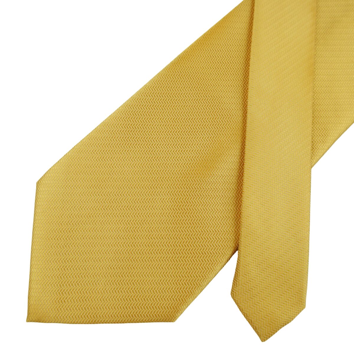 a16404 2 Unbrand Tie Silk Gold Italy (US Import Tax Included) มุมที่ 2