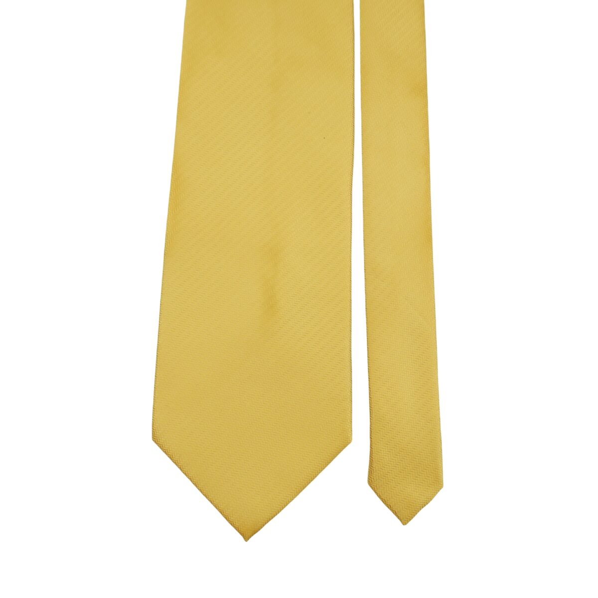 a16404 3 Unbrand Tie Silk Gold Italy (US Import Tax Included) มุมที่ 3
