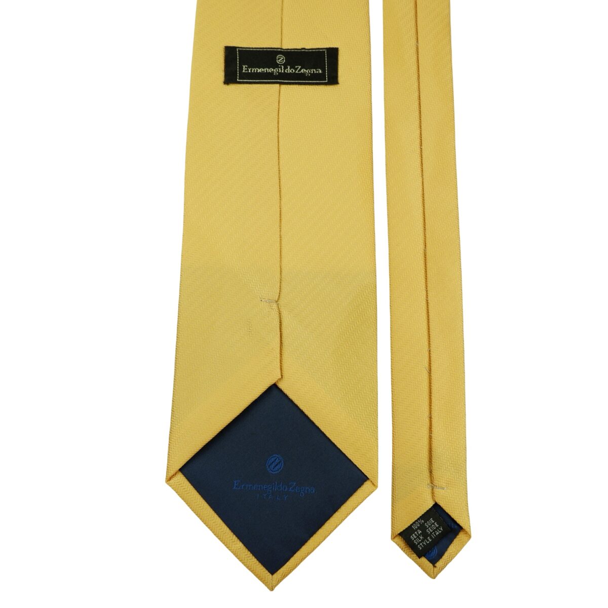a16404 4 Unbrand Tie Silk Gold Italy (US Import Tax Included) มุมที่ 4