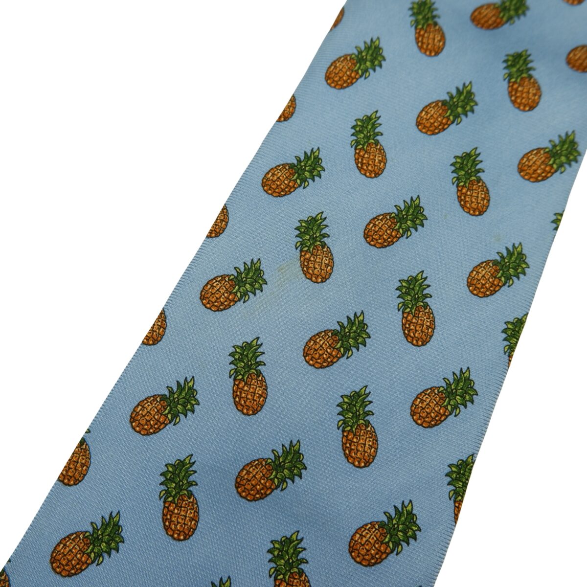 Brooks Brothers Tie Silk Light Blue Pine Apple Pattern USA (US Import Tax Included) | mesabb clothing Brooks Brothers Tie Silk Light Blue Pine Apple Pattern USA (US Import Tax Included) มุมที่ 12