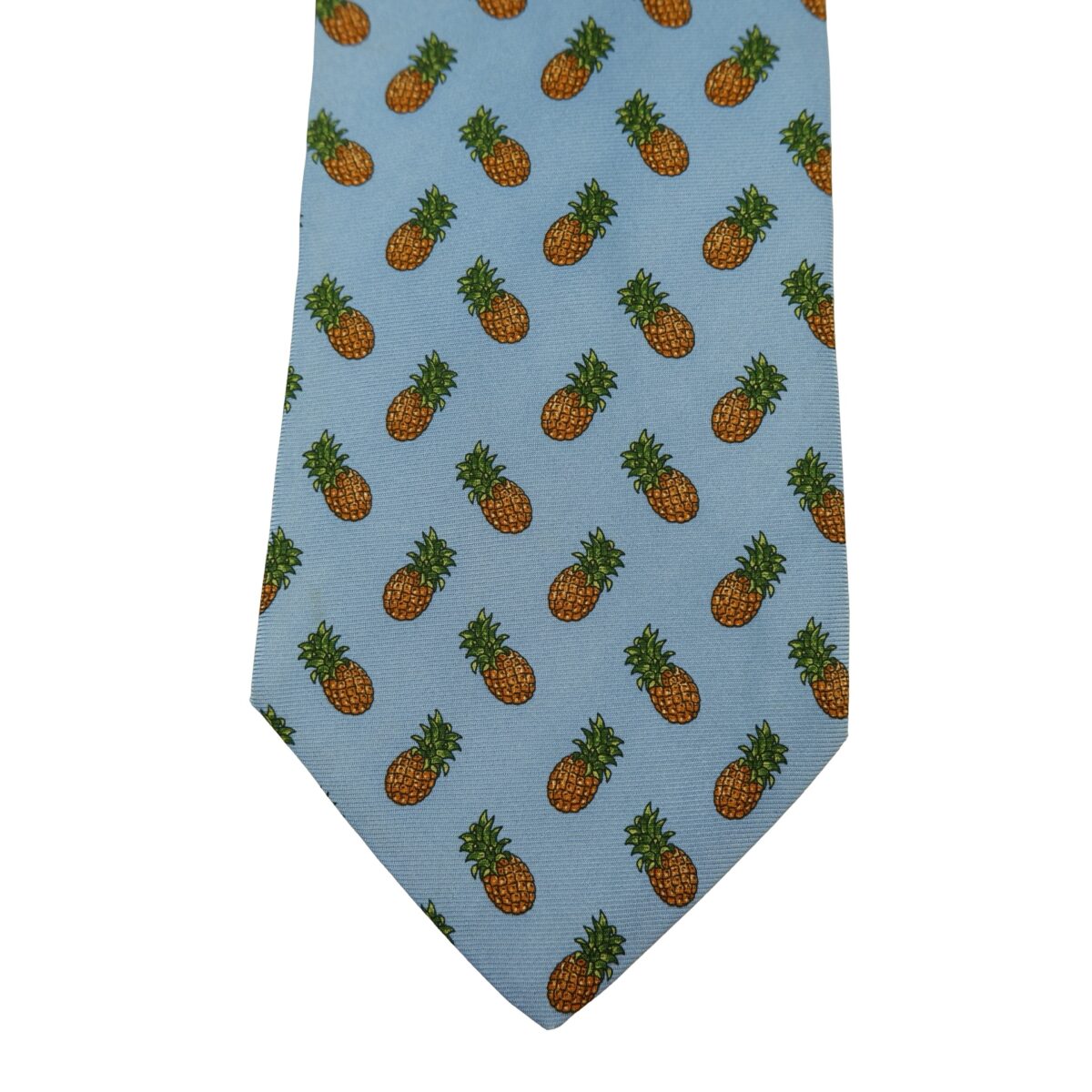 Brooks Brothers Tie Silk Light Blue Pine Apple Pattern USA (US Import Tax Included) | mesabb clothing Brooks Brothers Tie Silk Light Blue Pine Apple Pattern USA (US Import Tax Included) มุมที่ 6