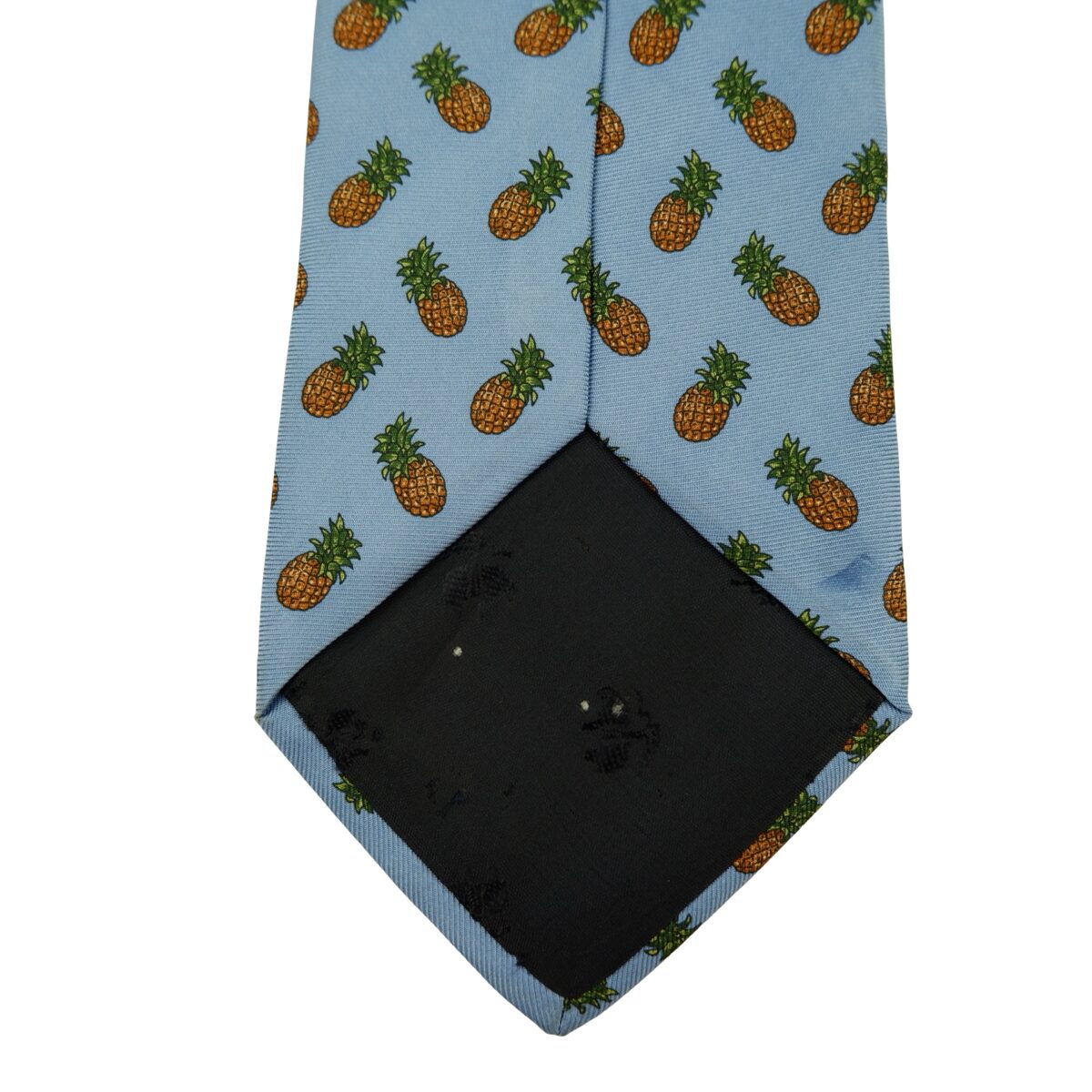 Brooks Brothers Tie Silk Light Blue Pine Apple Pattern USA (US Import Tax Included) | mesabb clothing Brooks Brothers Tie Silk Light Blue Pine Apple Pattern USA (US Import Tax Included) มุมที่ 8
