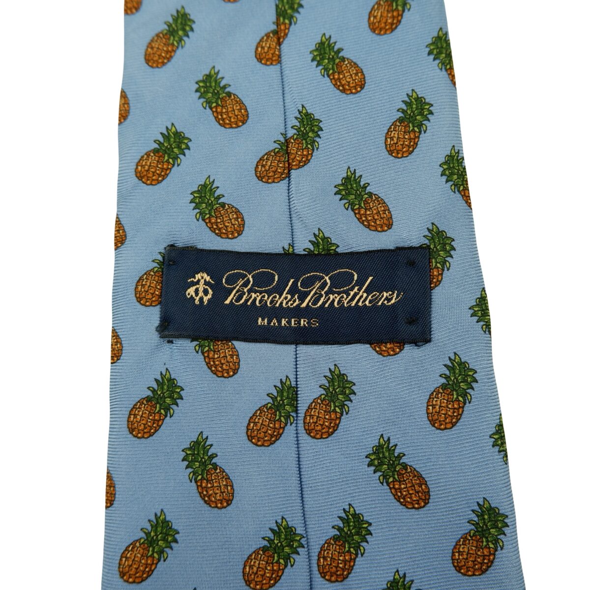 Brooks Brothers Tie Silk Light Blue Pine Apple Pattern USA (US Import Tax Included) | mesabb clothing Brooks Brothers Tie Silk Light Blue Pine Apple Pattern USA (US Import Tax Included) มุมที่ 9