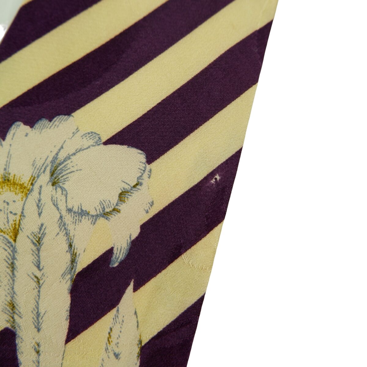 a16424 12 Hugo Boss Tie Silk Beige Purple Stripe Italy (US Import Tax Included) มุมที่ 12
