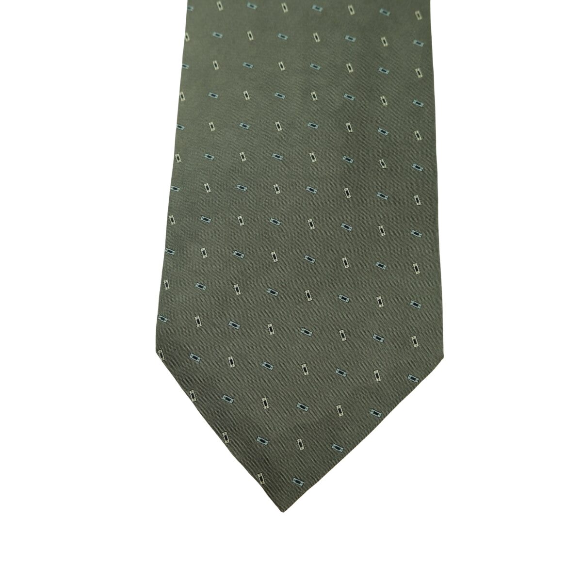 a16427 6 Giorgio Armani Tie Silk Gray Geometric Italy (US Import Tax Included) มุมที่ 6