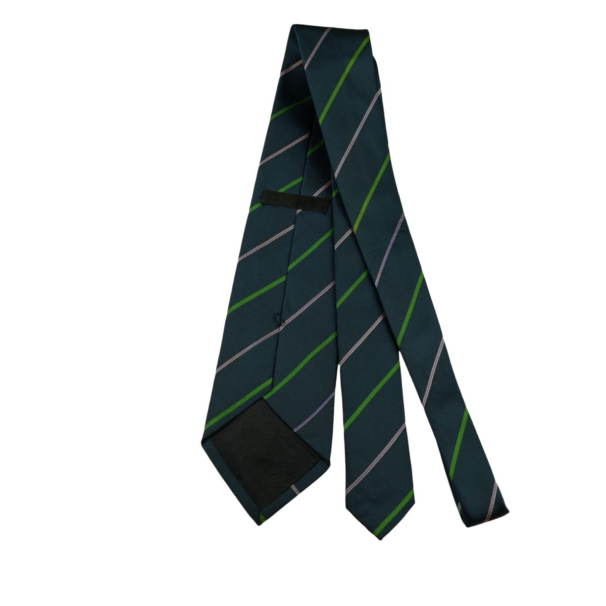 a16441 7 Dunhill Tie Silk Dark Navy Stripe Italy (US Import Tax Included) มุมที่ 7