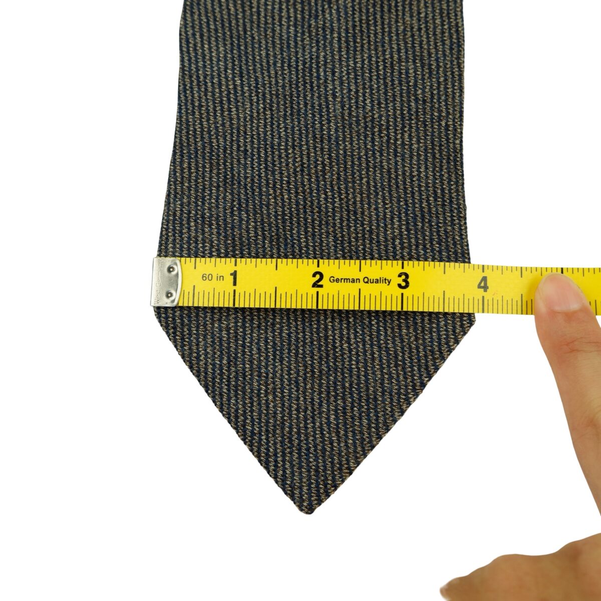 a16446 15 Hugo Boss Tie Wool Black Gray Italy (US Import Tax Included) มุมที่ 15