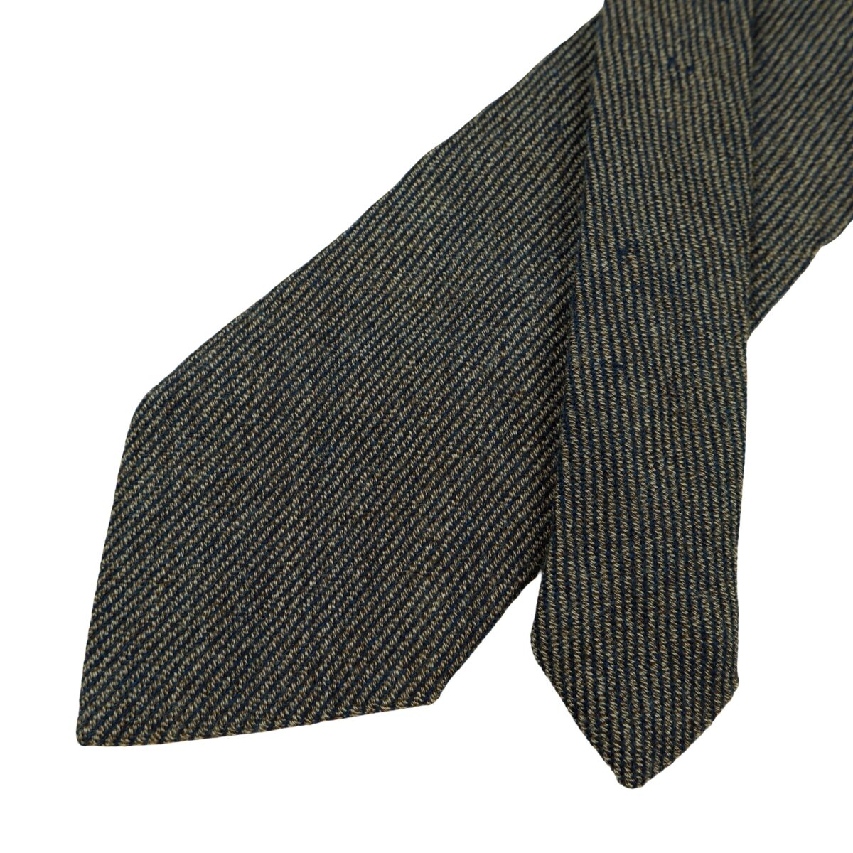 a16446 2 Hugo Boss Tie Wool Black Gray Italy (US Import Tax Included) มุมที่ 2