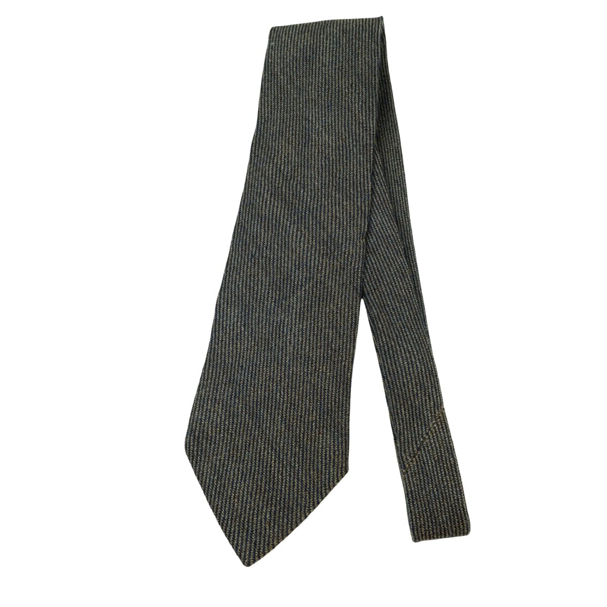 a16446 5 Hugo Boss Tie Wool Black Gray Italy (US Import Tax Included) มุมที่ 5