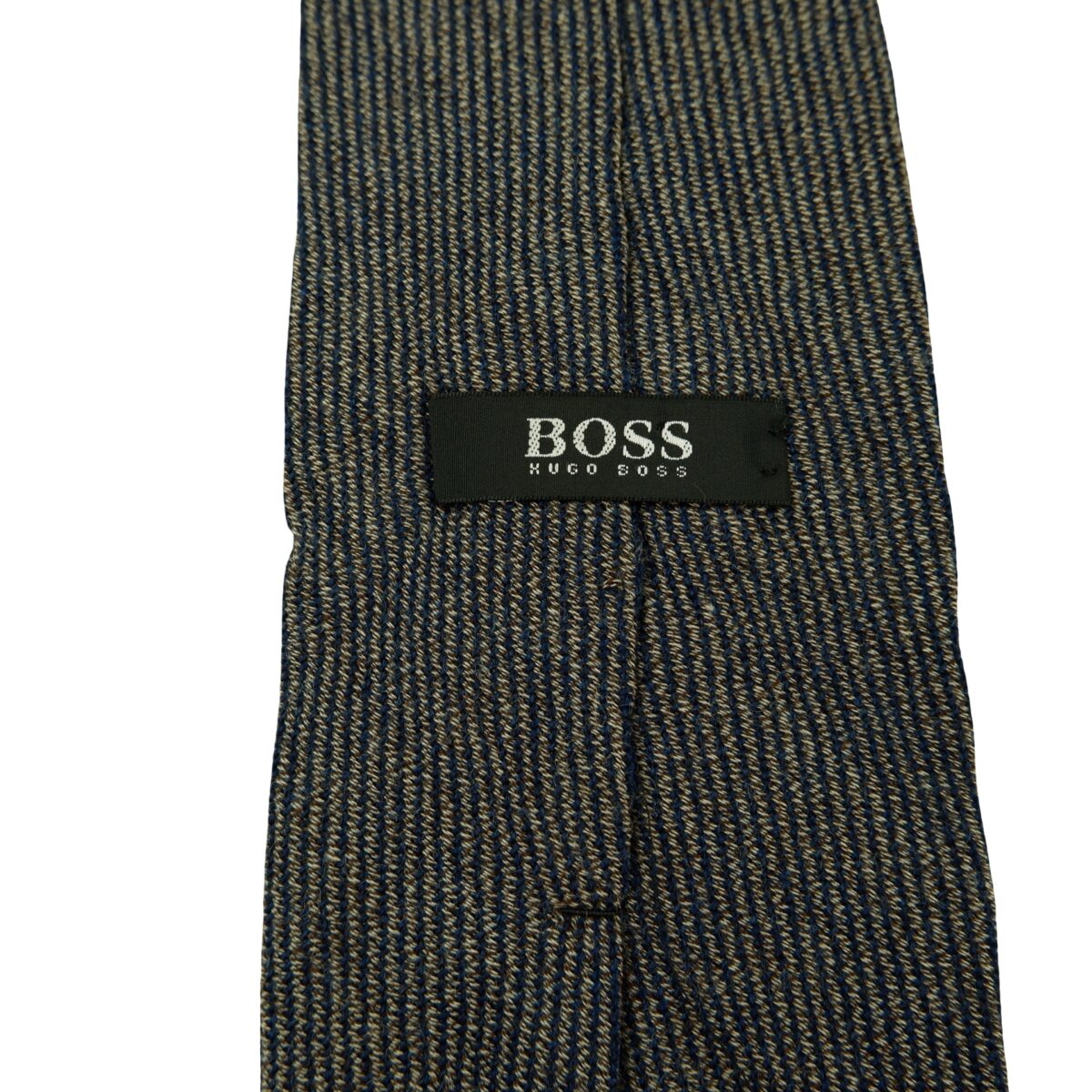 a16446 9 Hugo Boss Tie Wool Black Gray Italy (US Import Tax Included) มุมที่ 9