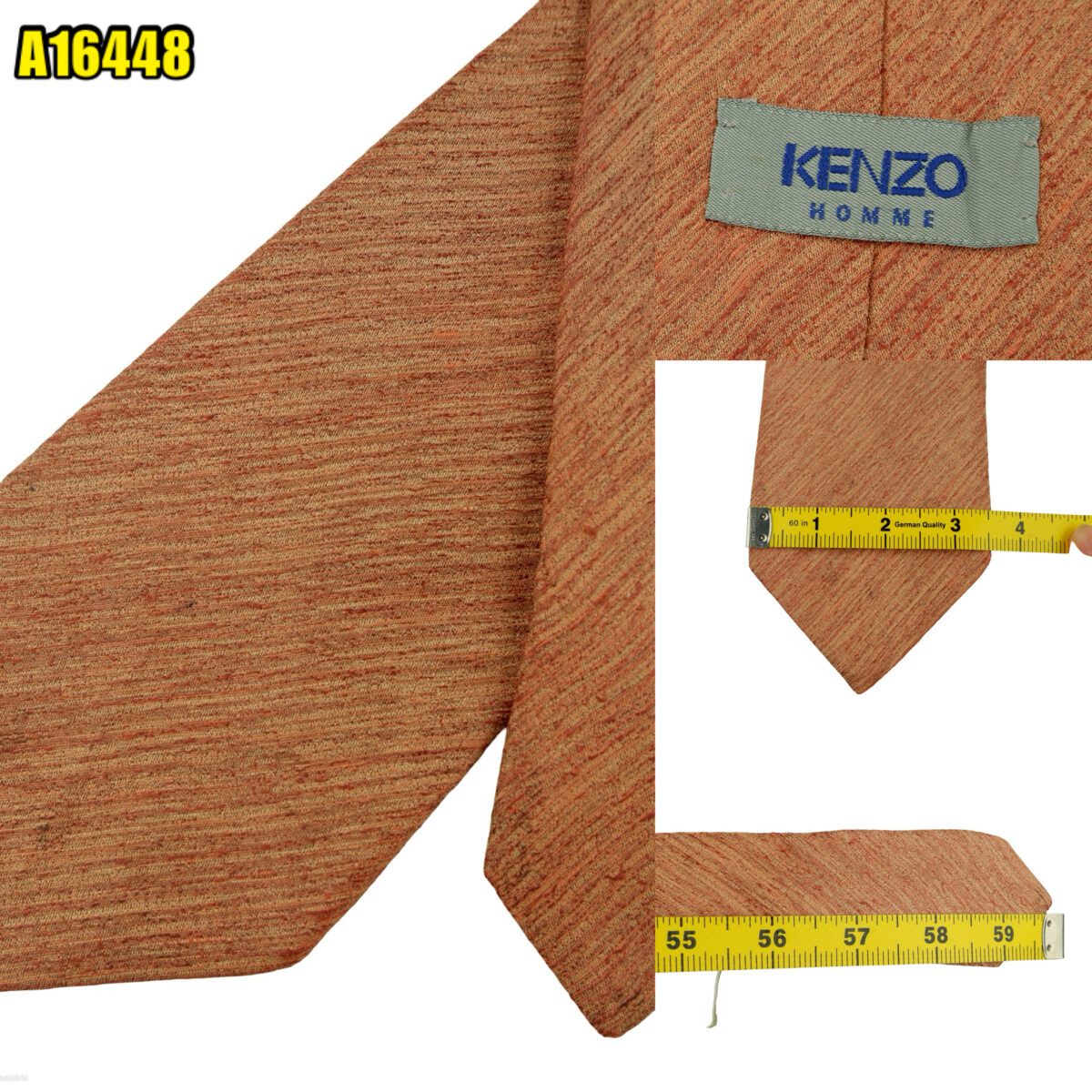 created by photogrid Kenzo Tie Silk Brown Italy (US Import Tax Included) มุมที่ 1