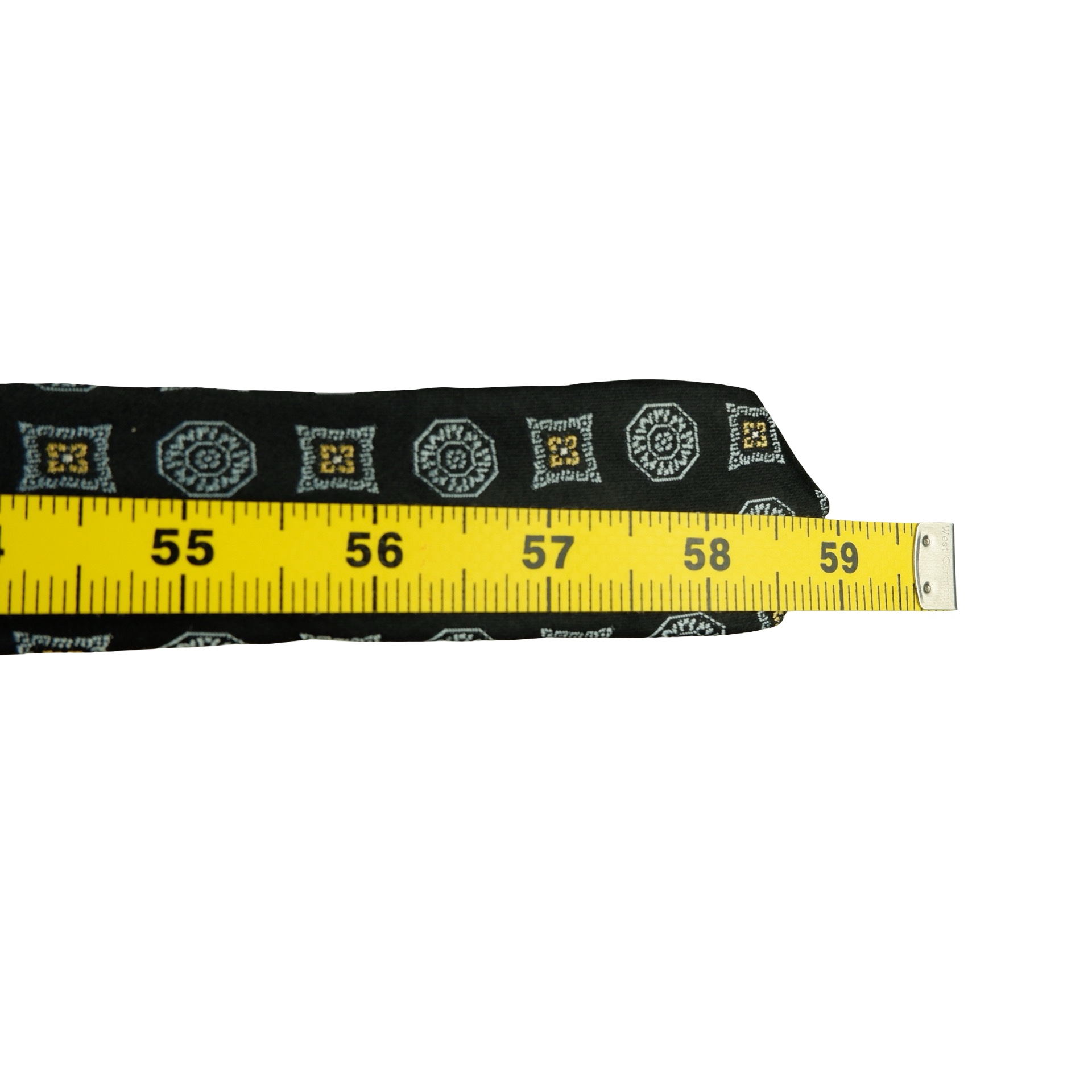 a16456 13 Givenchy Tie Silk Black Geometric Italy (US Import Tax Included) มุมที่ 13