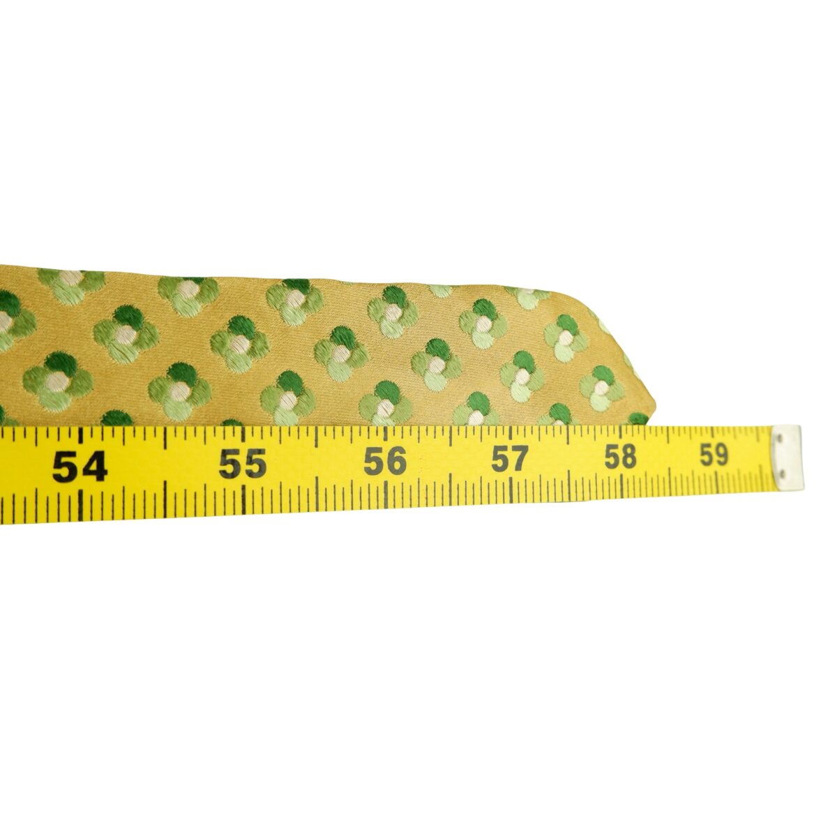 a16459 13 Hugo Boss Tie Silk Gold Geometric Italy (US Import Tax Included) มุมที่ 13