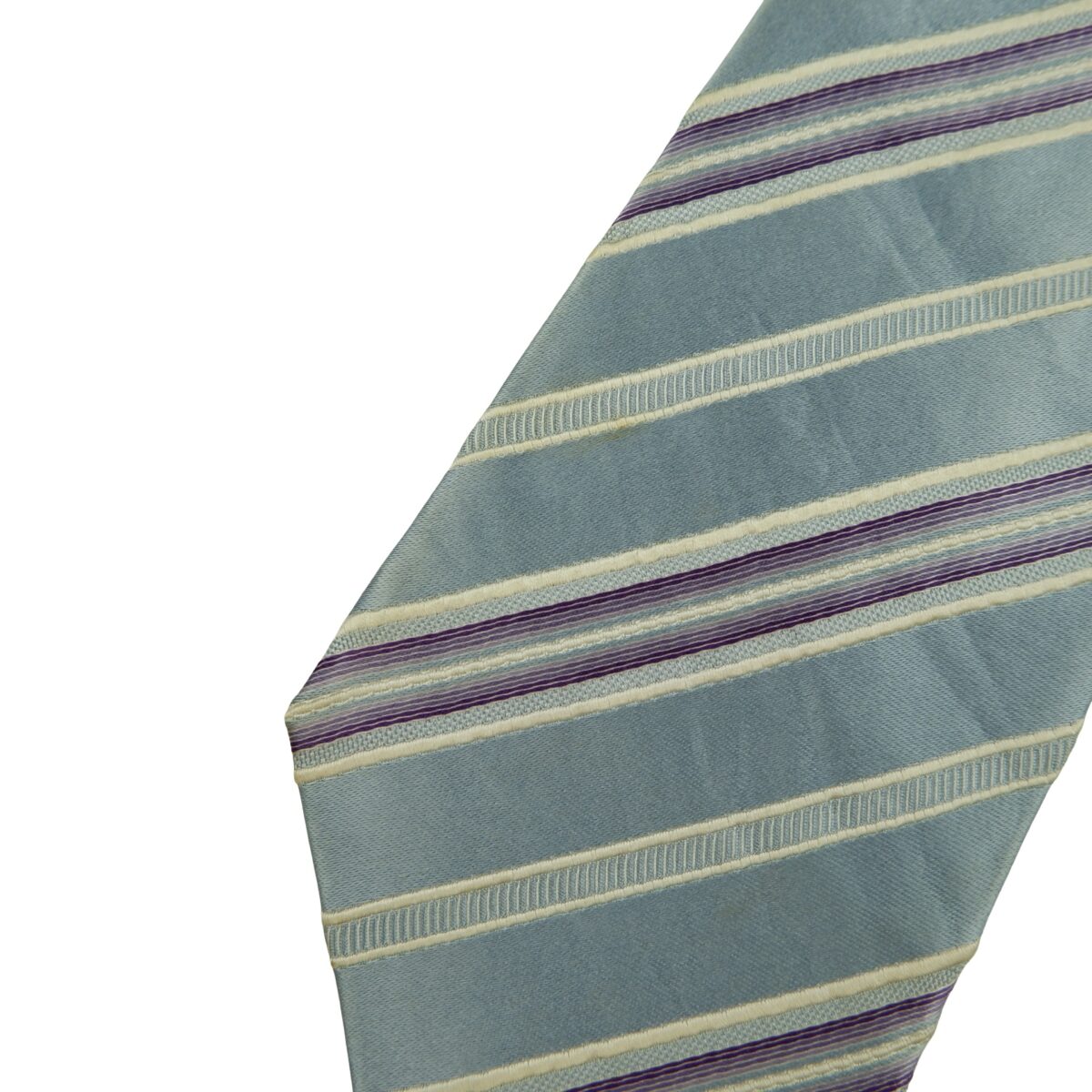 a16461 10 Paul Smith Tie Silk Light Blue Stripe Japan (US Import Tax Included) มุมที่ 10