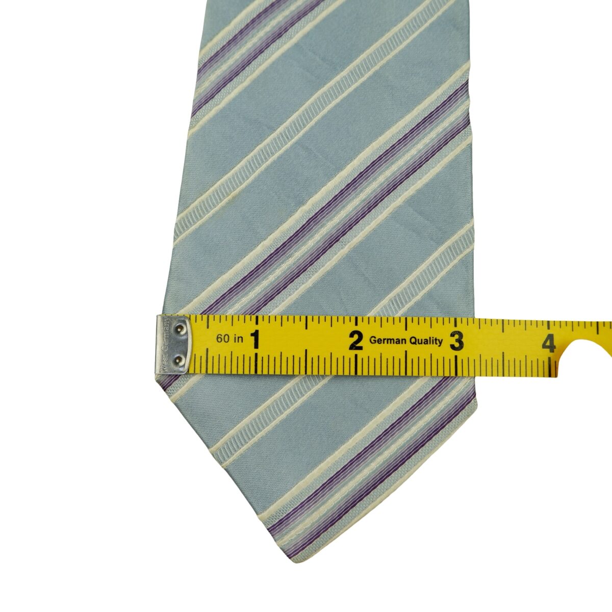 a16461 13 Paul Smith Tie Silk Light Blue Stripe Japan (US Import Tax Included) มุมที่ 13