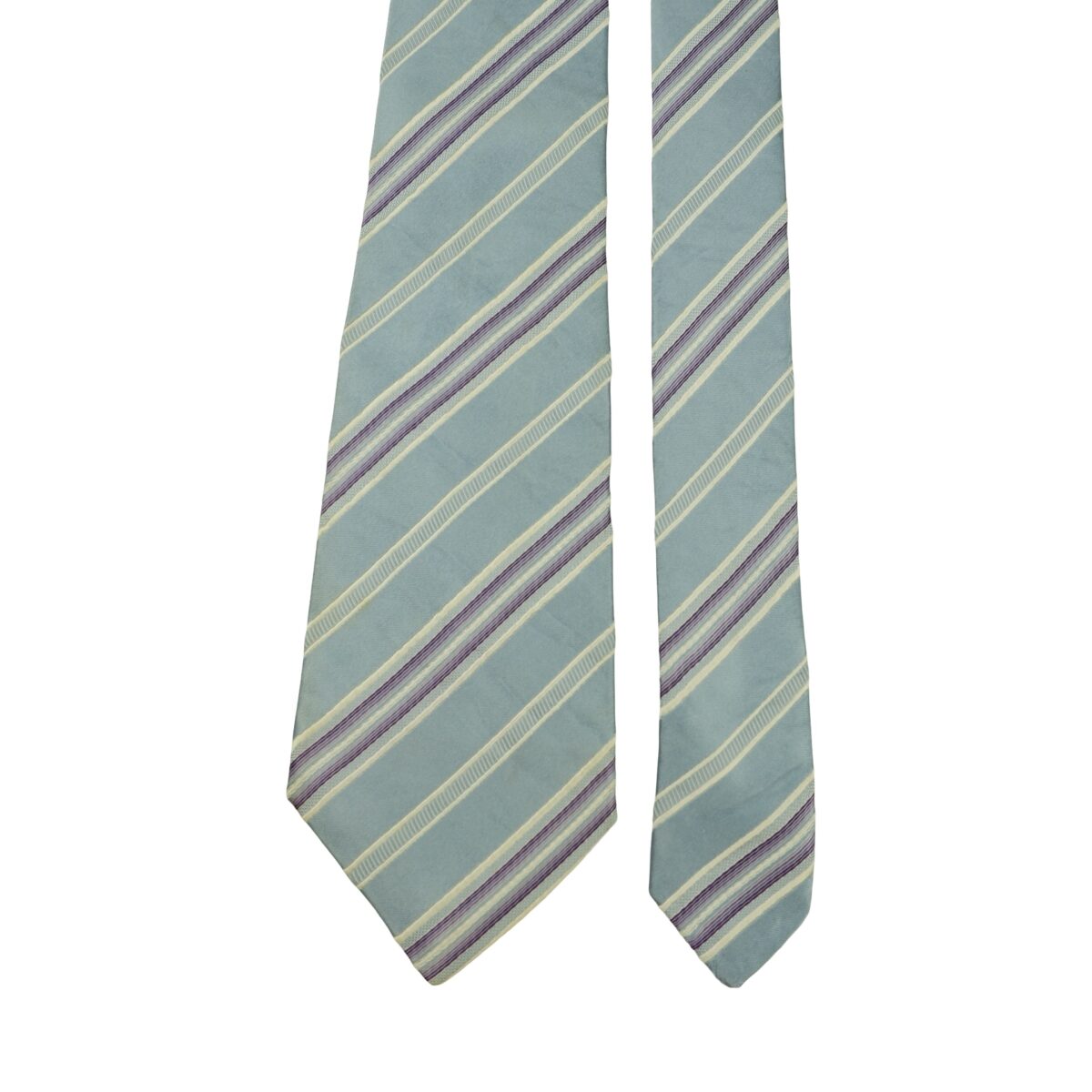 a16461 3 Paul Smith Tie Silk Light Blue Stripe Japan (US Import Tax Included) มุมที่ 3