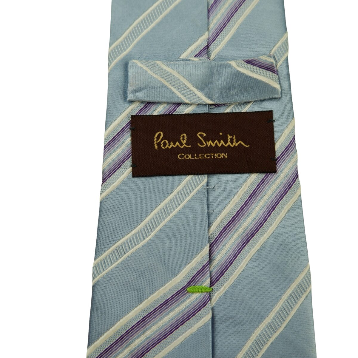 a16461 9 Paul Smith Tie Silk Light Blue Stripe Japan (US Import Tax Included) มุมที่ 9