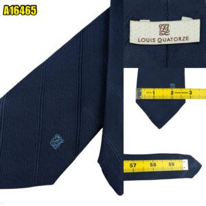 Louis Quatorze Tie Silk Dark Navy Stripe Korea (US Import Tax Included) มุมที่ 1