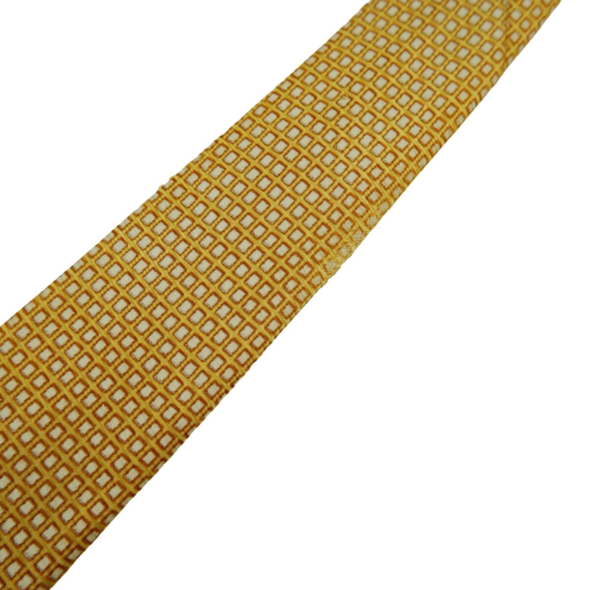 a16467 12 Ermenegildo Zegna Tie Silk Brown Geometric Italy (US Import Tax Included) มุมที่ 12