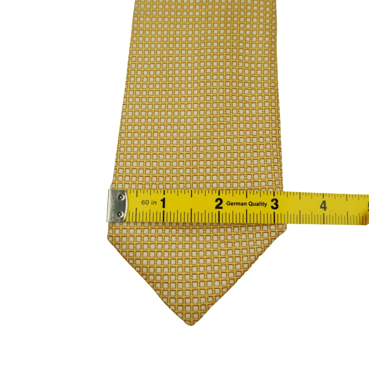 a16467 14 Ermenegildo Zegna Tie Silk Brown Geometric Italy (US Import Tax Included) มุมที่ 14