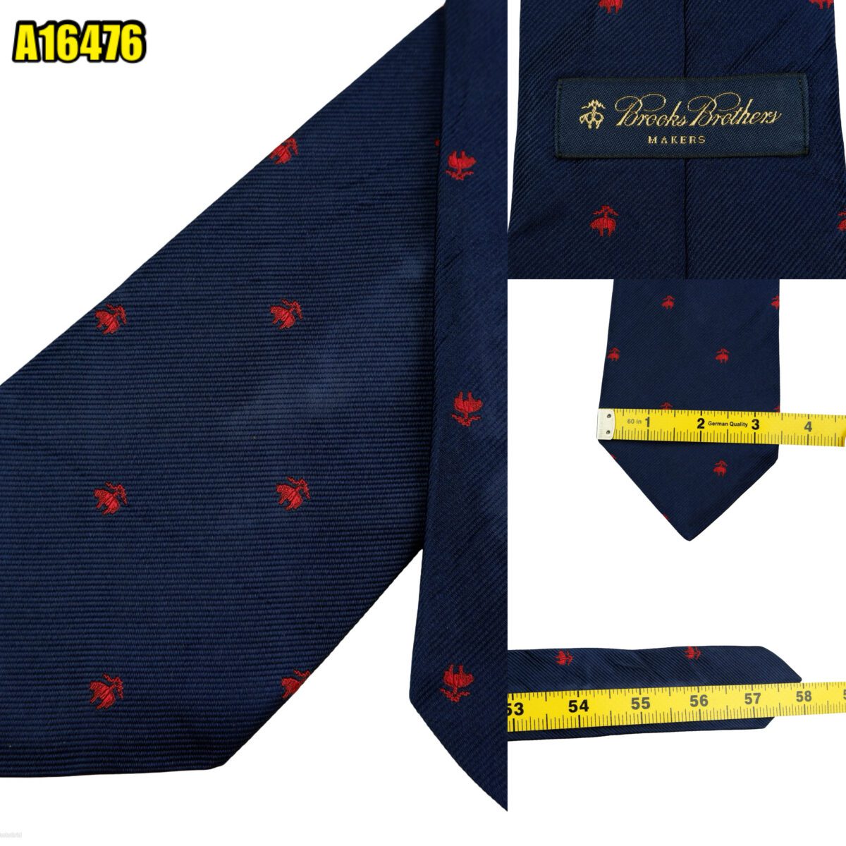 Brooks Brothers Tie Silk Dark Navy USA (US Import Tax Included) | mesabb clothing Brooks Brothers Tie Silk Dark Navy USA (US Import Tax Included) มุมที่ 1
