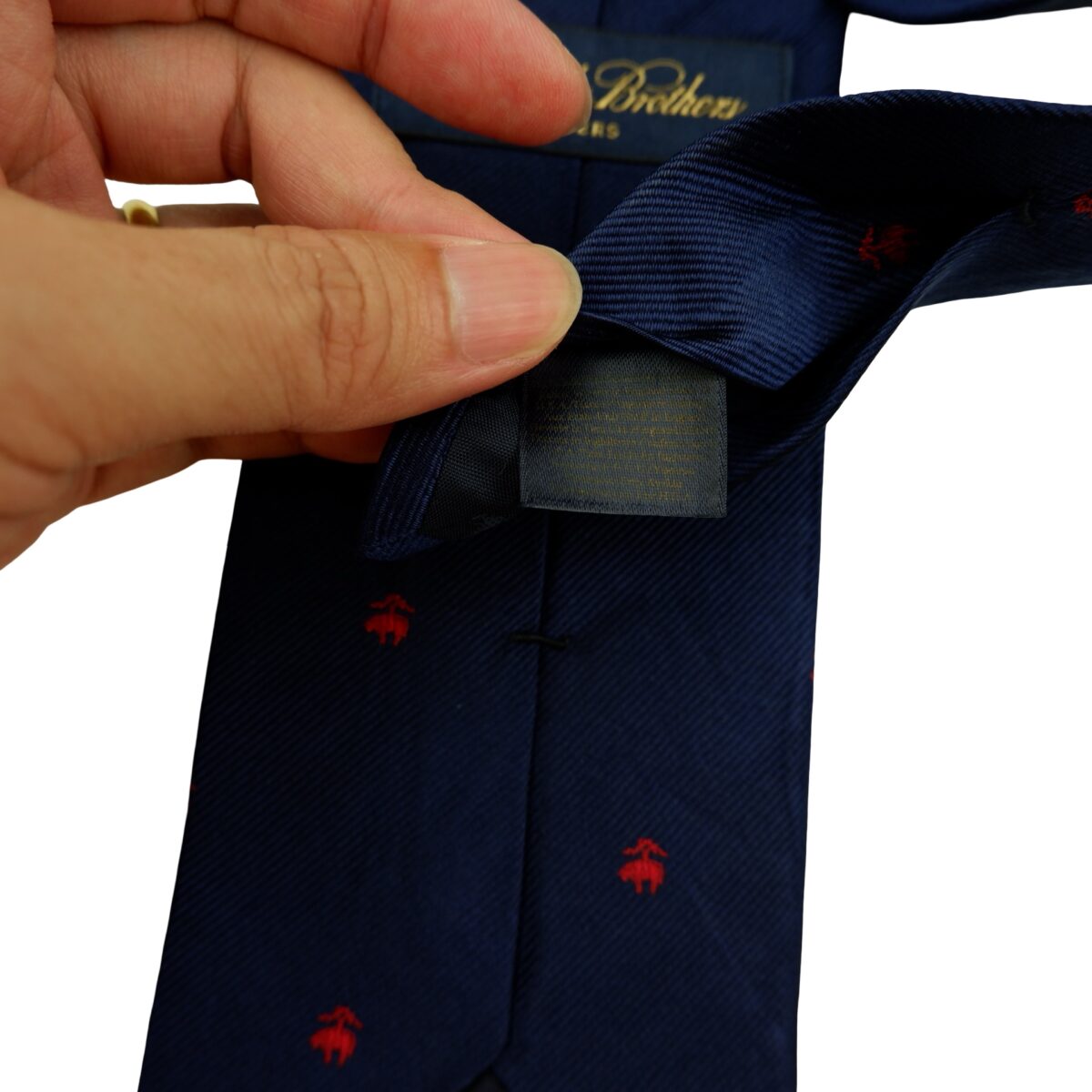 Brooks Brothers Tie Silk Dark Navy USA (US Import Tax Included) | mesabb clothing Brooks Brothers Tie Silk Dark Navy USA (US Import Tax Included) มุมที่ 10