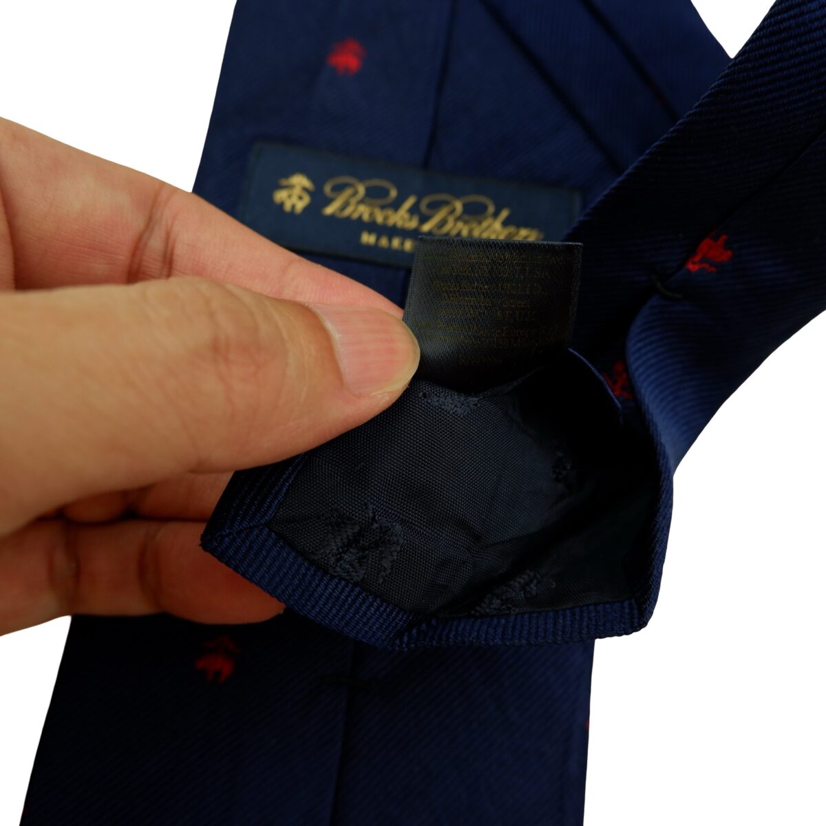 Brooks Brothers Tie Silk Dark Navy USA (US Import Tax Included) | mesabb clothing Brooks Brothers Tie Silk Dark Navy USA (US Import Tax Included) มุมที่ 11