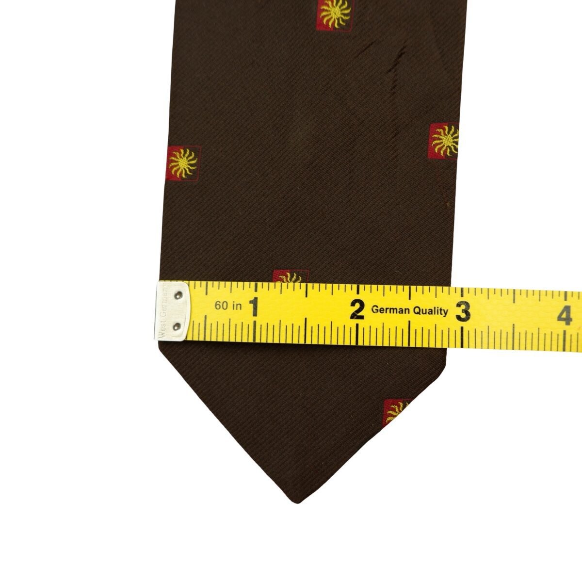a16490 12 Givenchy Tie Silk PE Brown Geometric France (US Import Tax Included) มุมที่ 12