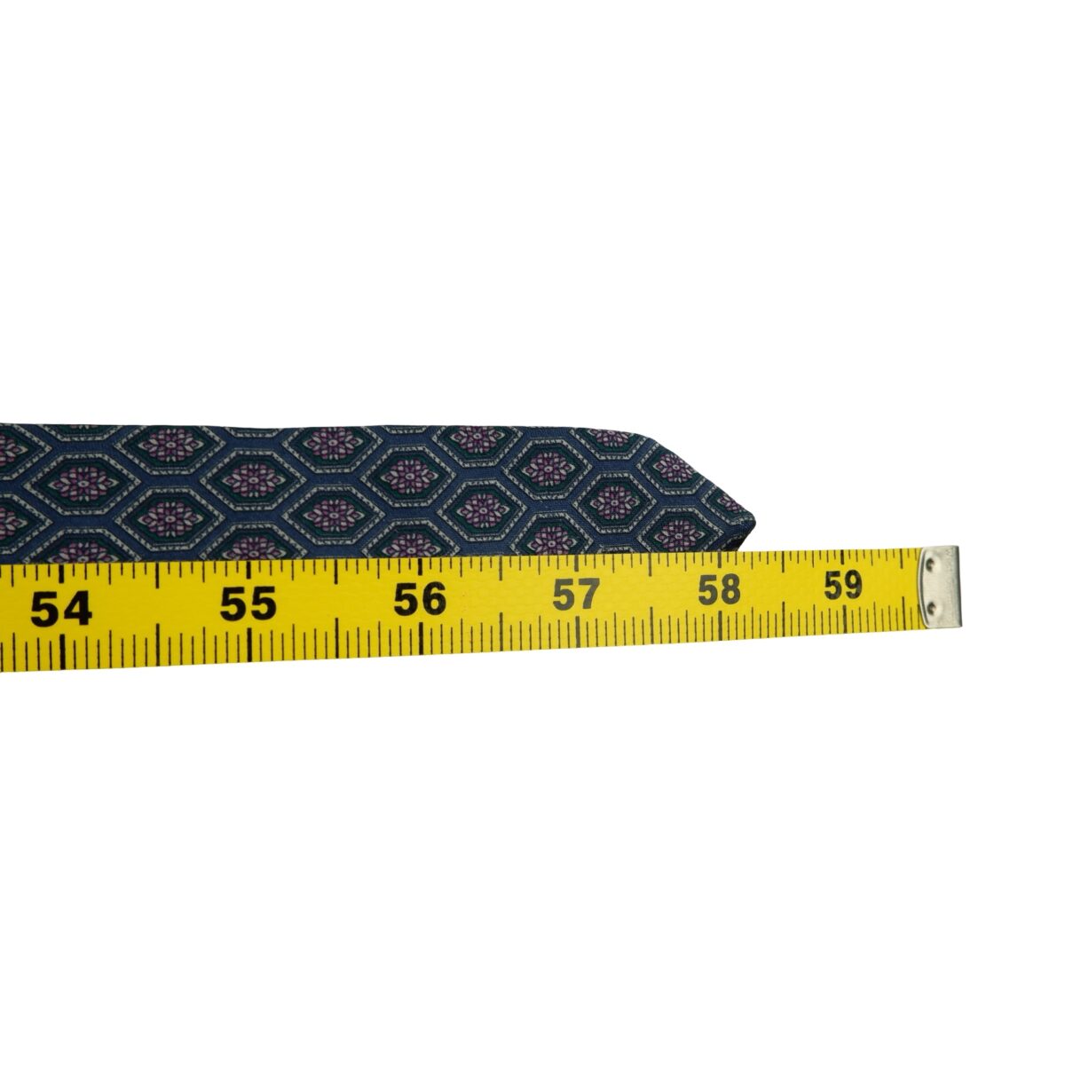 a16493 11 Lanvin Tie Silk Navy Geometric France (US Import Tax Included) มุมที่ 11