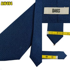 DAKS Tie Silk Blue Korea (US Import Tax Included) มุมที่ 1