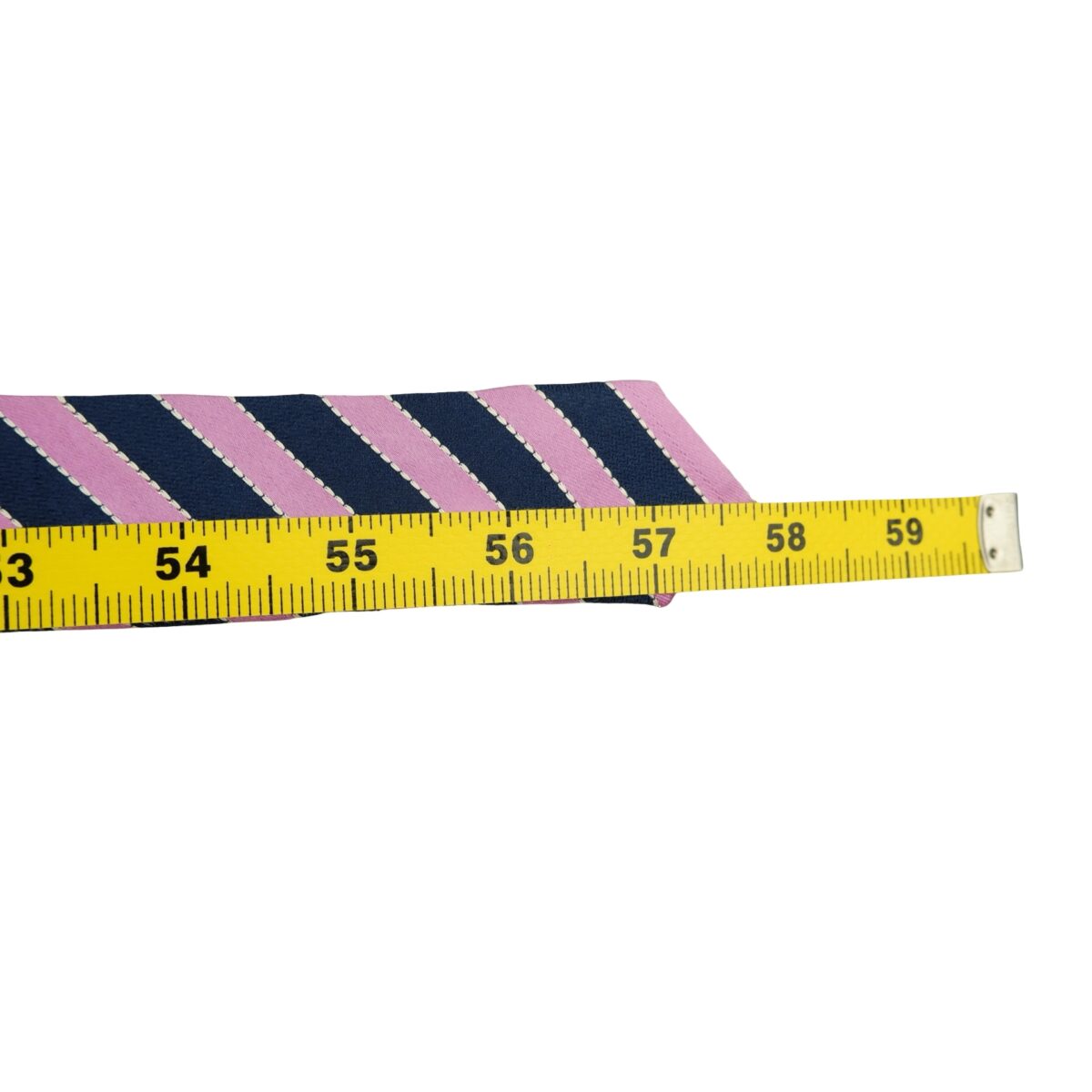 a16497 13 Balmain Tie Silk Pink Navy Stripe Korea (US Import Tax Included) มุมที่ 13