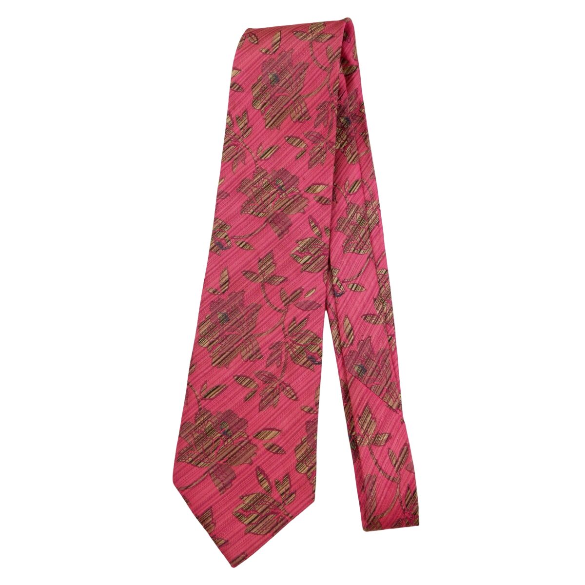 a16506 5 Kenzo Tie Silk Pink Floral Pattern Italy (US Import Tax Included) มุมที่ 5