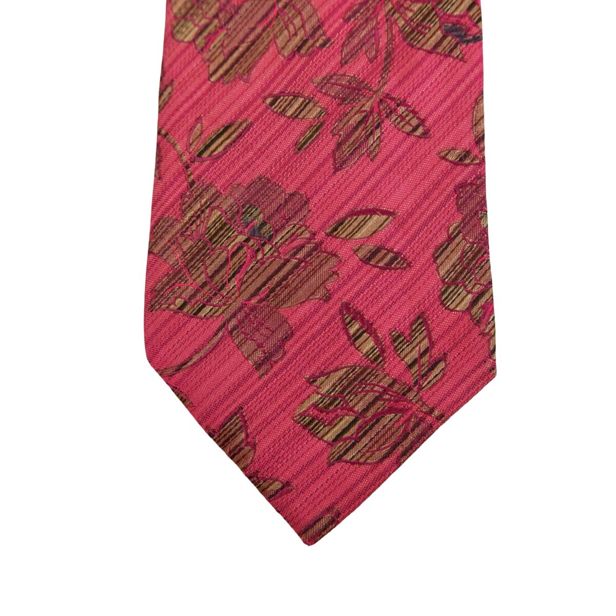 a16506 6 Kenzo Tie Silk Pink Floral Pattern Italy (US Import Tax Included) มุมที่ 6