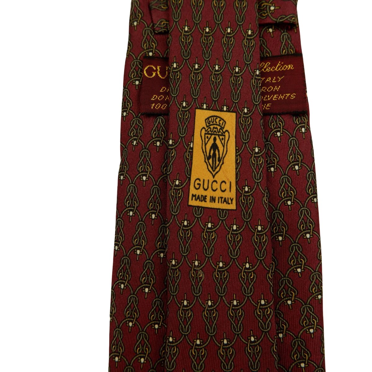 Gucci Tie Silk Brown Monogram Italy (US Import Tax Included) | mesabb clothing Gucci Tie Silk Brown Monogram Italy (US Import Tax Included) มุมที่ 10