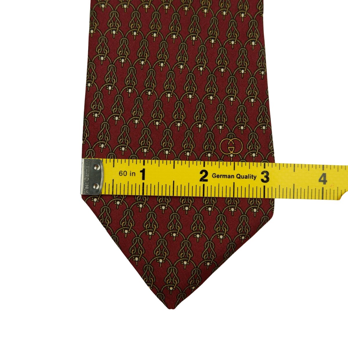 Gucci Tie Silk Brown Monogram Italy (US Import Tax Included) | mesabb clothing Gucci Tie Silk Brown Monogram Italy (US Import Tax Included) มุมที่ 11
