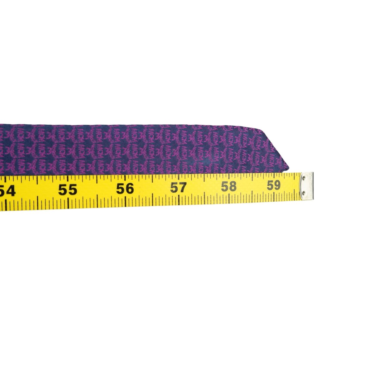 a16514 13 MCM Tie Silk Purple Visetos Monogram Korea (US Import Tax Included) มุมที่ 13
