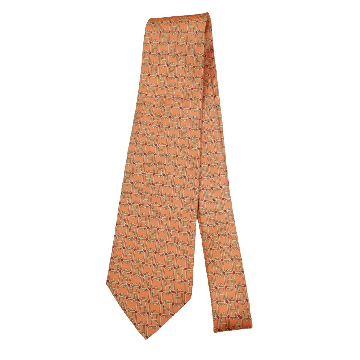 Trussardi Tie Silk Pink Monogram Italy (US Import Tax Included) | mesabb clothing Trussardi Tie Silk Pink Monogram Italy (US Import Tax Included) มุมที่ 5