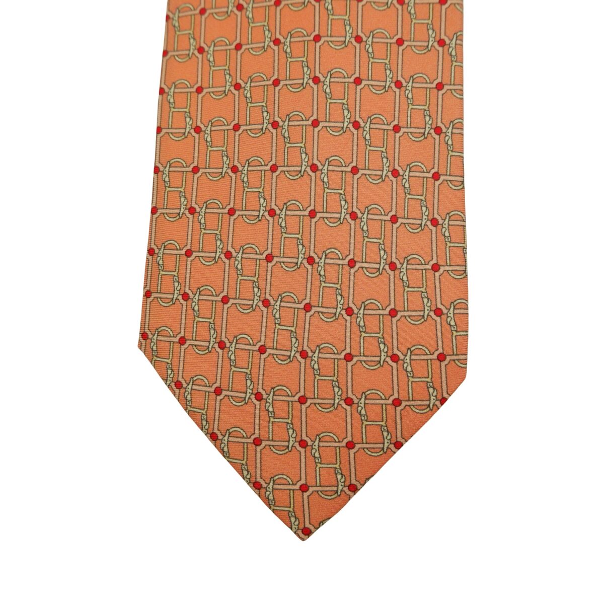 Trussardi Tie Silk Pink Monogram Italy (US Import Tax Included) | mesabb clothing Trussardi Tie Silk Pink Monogram Italy (US Import Tax Included) มุมที่ 6