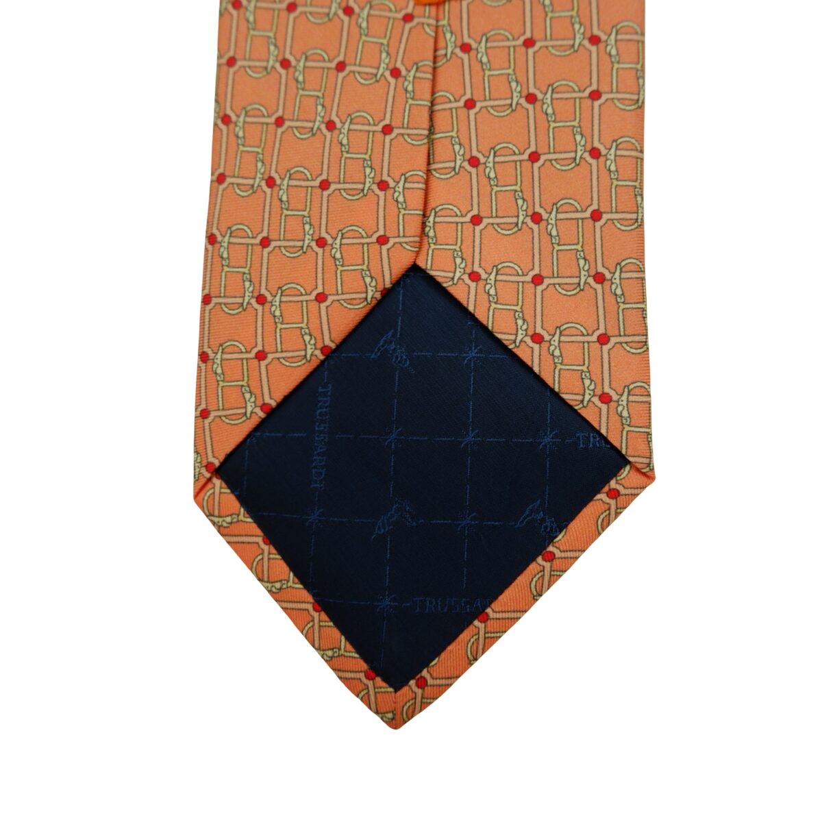 Trussardi Tie Silk Pink Monogram Italy (US Import Tax Included) | mesabb clothing Trussardi Tie Silk Pink Monogram Italy (US Import Tax Included) มุมที่ 8
