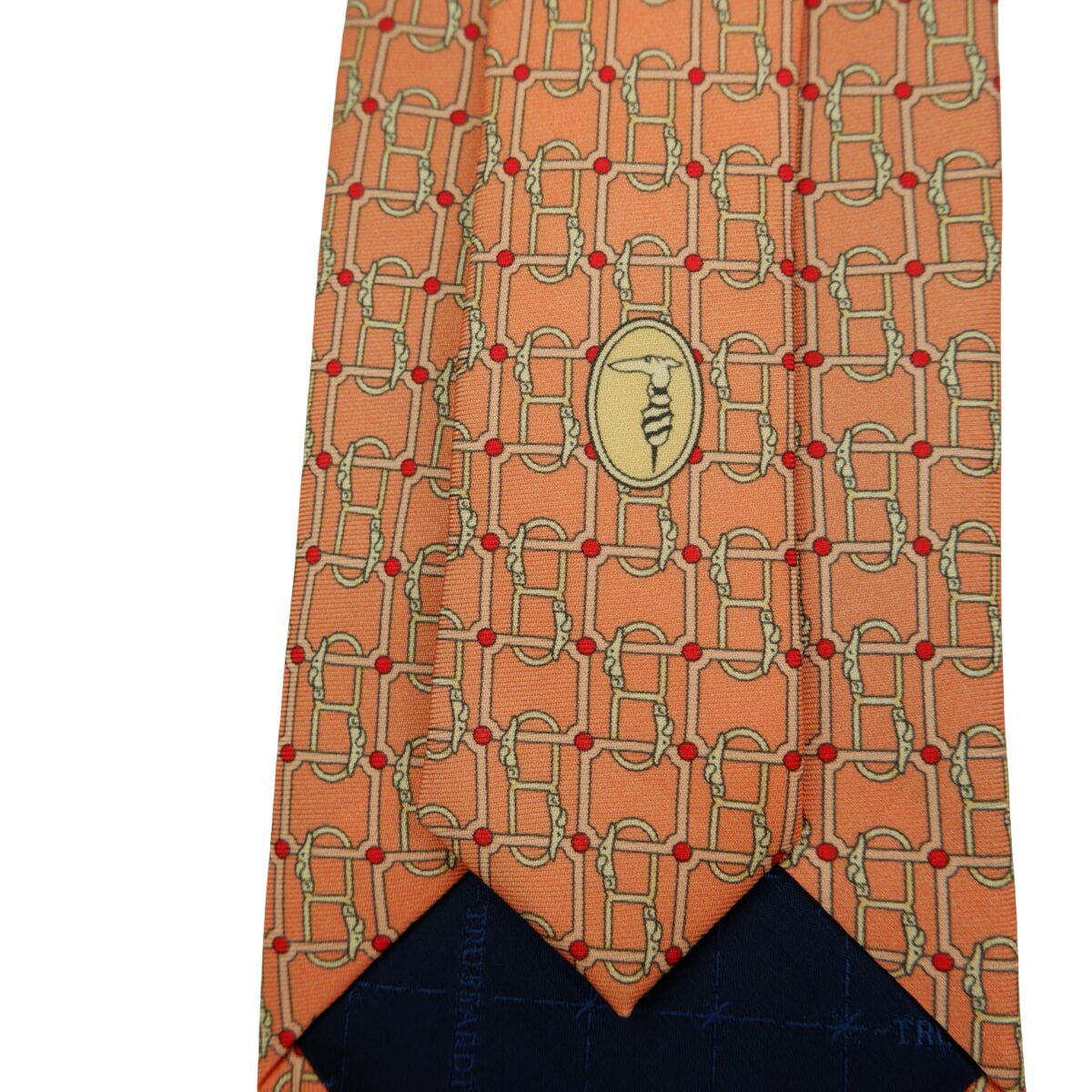 Trussardi Tie Silk Pink Monogram Italy (US Import Tax Included) | mesabb clothing Trussardi Tie Silk Pink Monogram Italy (US Import Tax Included) มุมที่ 9