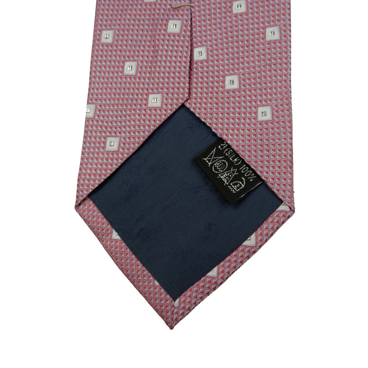 Guy Laroche Tie Silk Pink Geometric Korea (US Import Tax Included) | mesabb clothing Guy Laroche Tie Silk Pink Geometric Korea (US Import Tax Included) มุมที่ 8