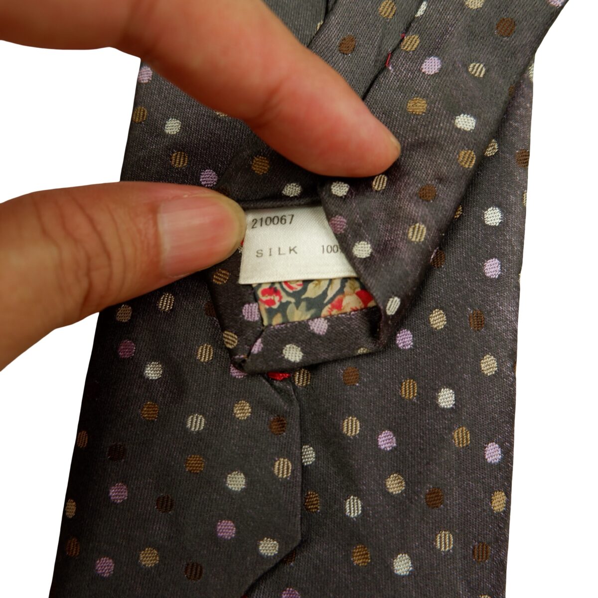 a16541 10 Paul Smith Tie Silk Gray Dot Pattern Japan (US Import Tax Included) มุมที่ 10