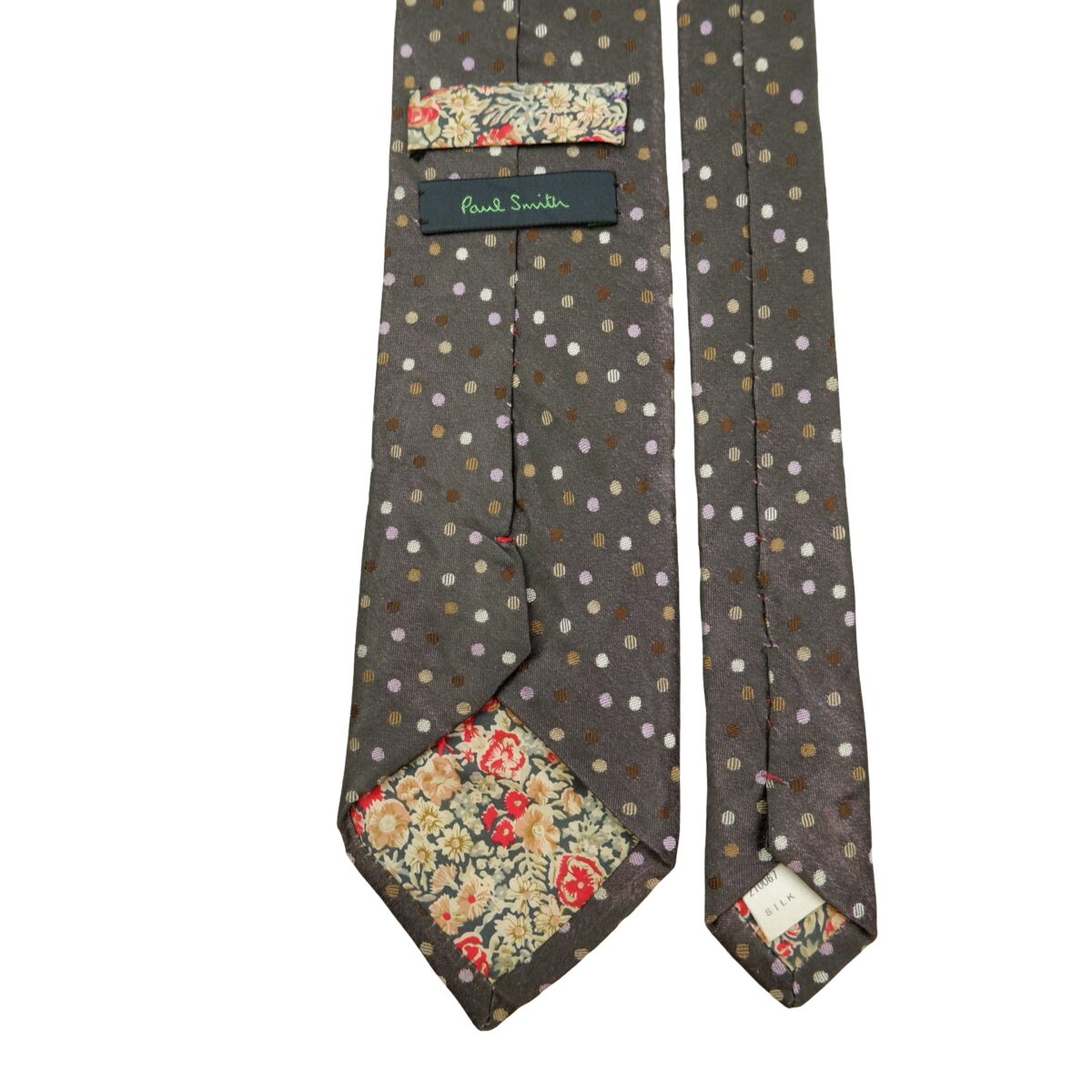 a16541 4 Paul Smith Tie Silk Gray Dot Pattern Japan (US Import Tax Included) มุมที่ 4