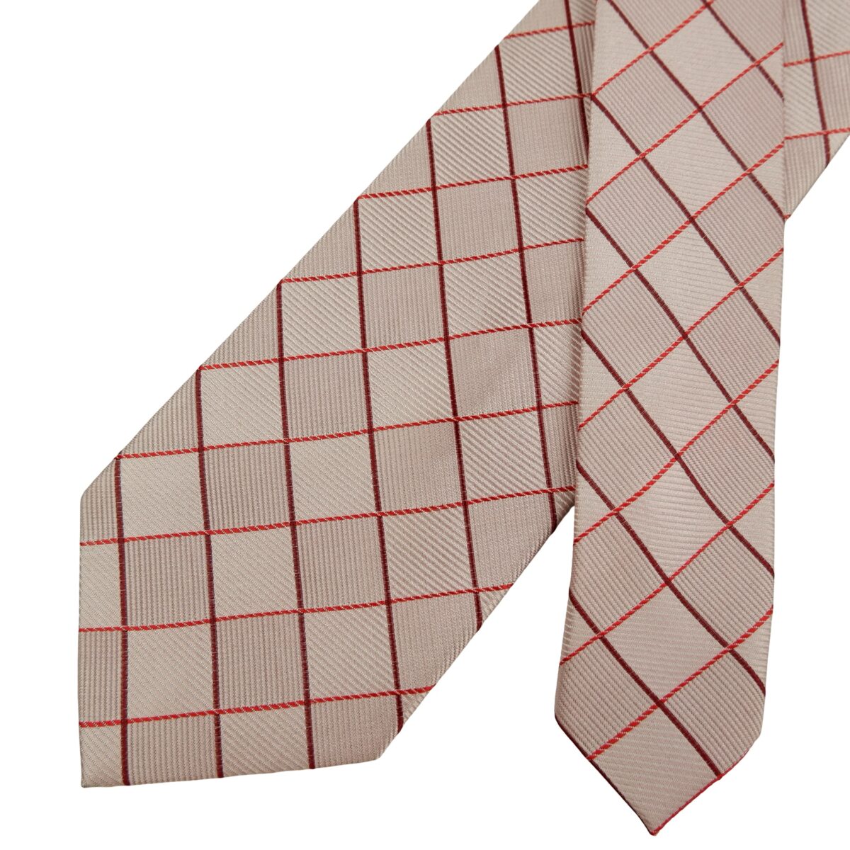 a16545 2 Brick House Tie Silk Pink Check China (US Import Tax Included) มุมที่ 2