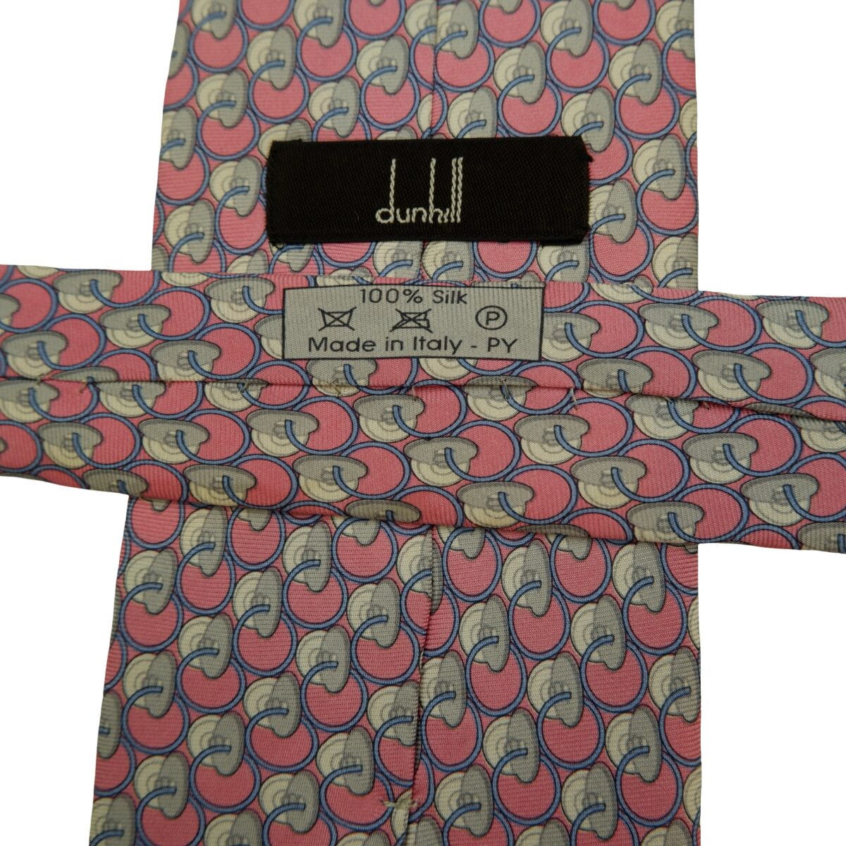 a16549 11 Dunhill Tie Silk Pink Micro Pattern Italy (US Import Tax Included) มุมที่ 11