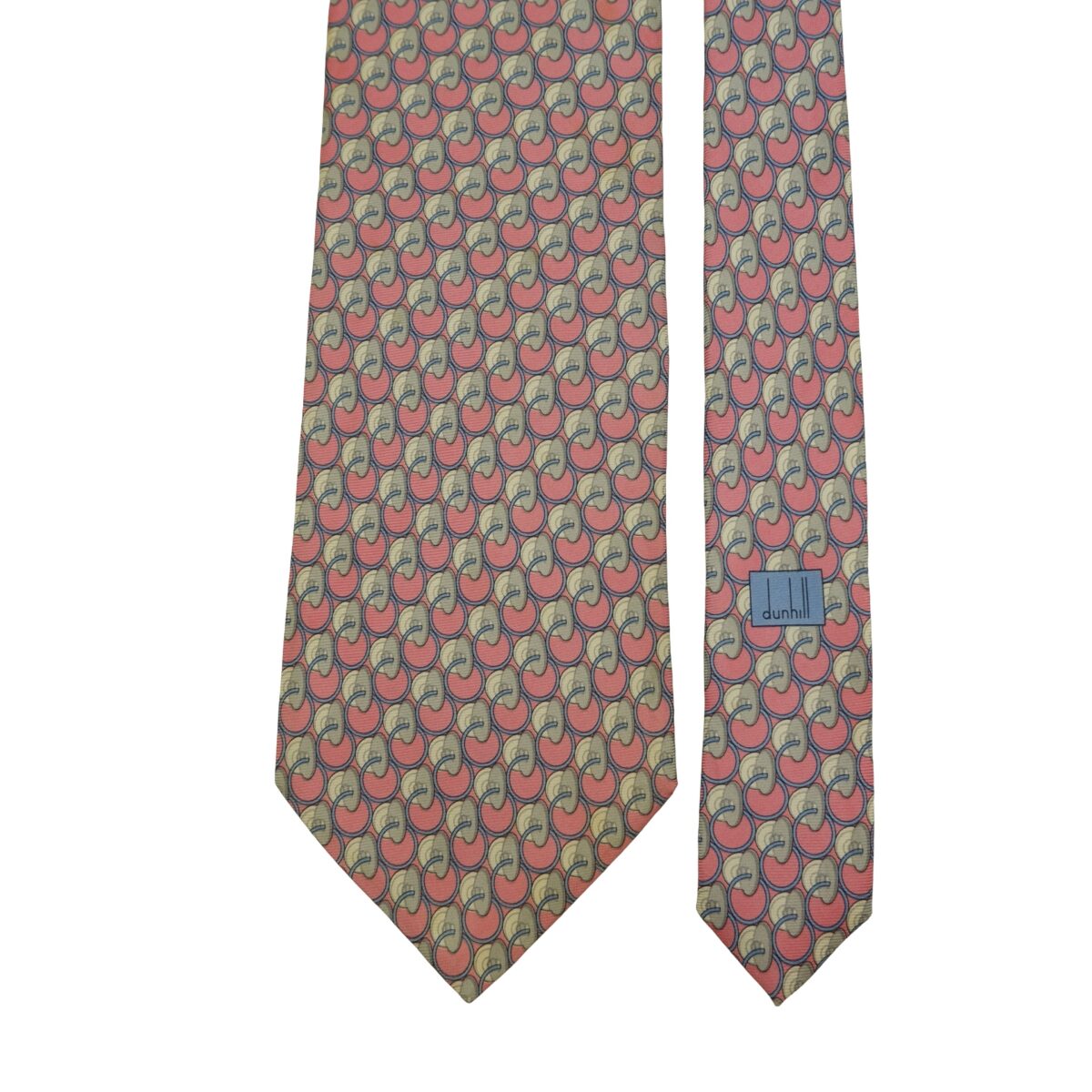 a16549 3 Dunhill Tie Silk Pink Micro Pattern Italy (US Import Tax Included) มุมที่ 3