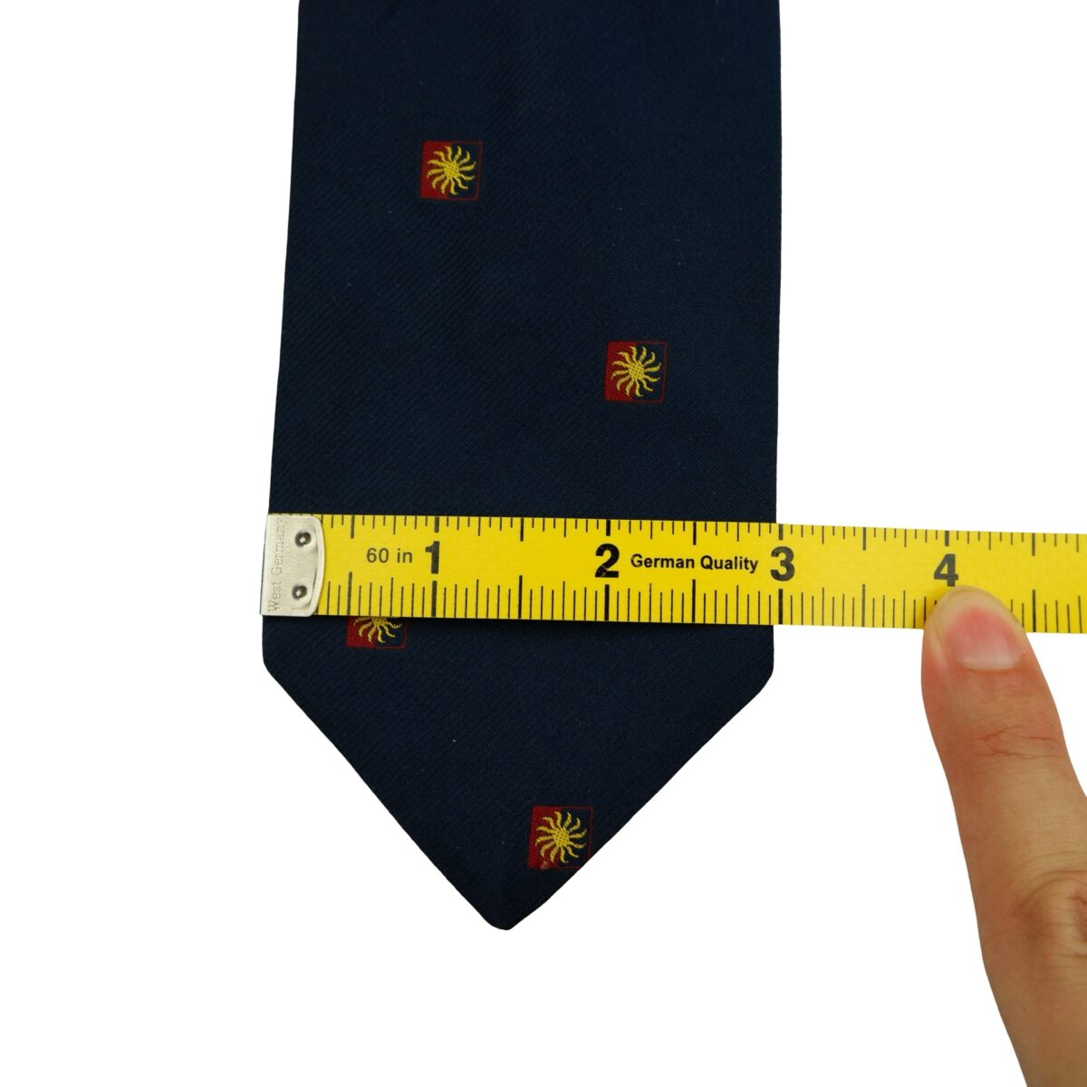a16551 12 Givenchy Tie Silk PE Navy Logo Pattern (US Import Tax Included) มุมที่ 12