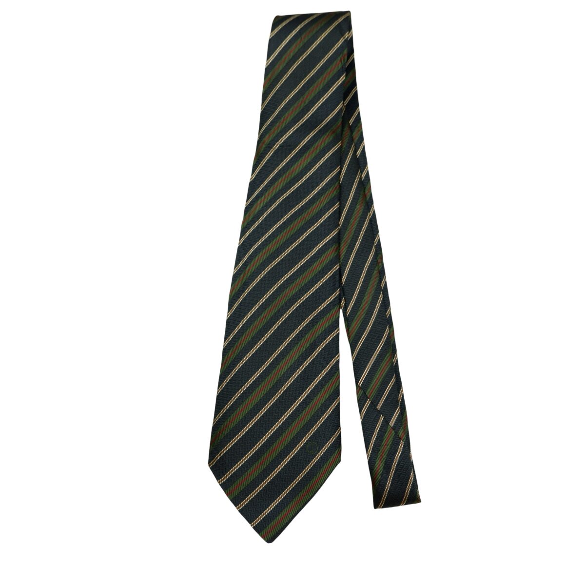a16555 5 Dunhill Tie Silk Dark Navy Stripe Italy (US Import Tax Included) มุมที่ 5