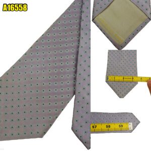 Ermenegildo Zegna Tie Silk Purple Dot Pattern Italy (US Import Tax Included) มุมที่ 1